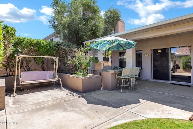 2260 E Binner Dr, Chandler, AZ 85225 - view of patio / terrace with outdoor dry bar