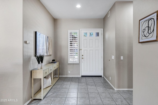 2260 E Binner Dr, Chandler, AZ 85225 - foyer with recessed lighting, baseboards, and light tile patterned floors