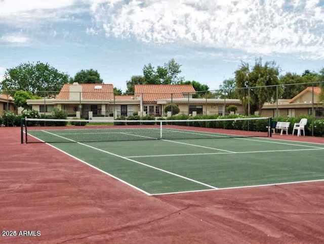 view of tennis court