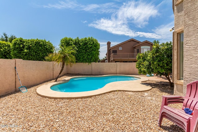 view of pool with a patio area