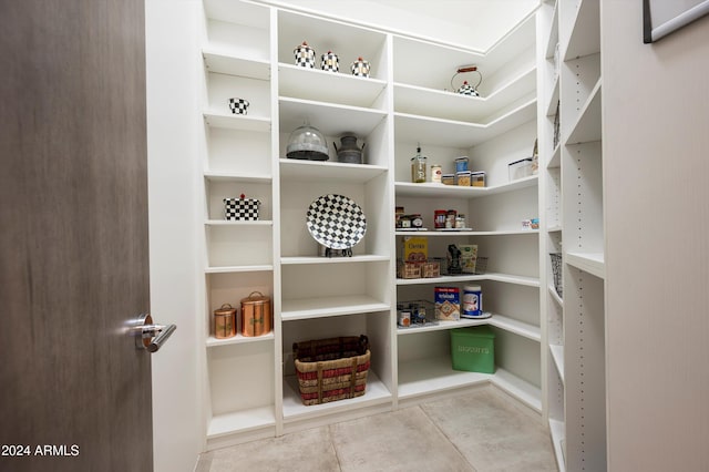 view of pantry