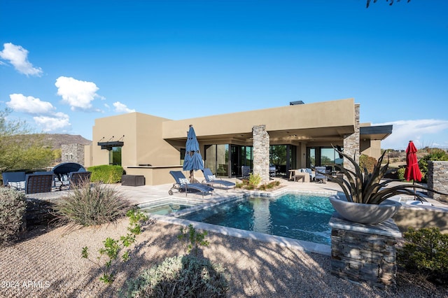 exterior space with a patio