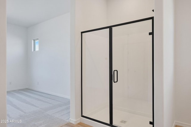 28266 N 134th Dr, Peoria, AZ 85383 - bathroom with a stall shower and baseboards