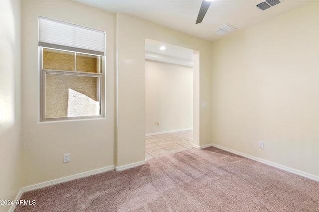 view of carpeted empty room