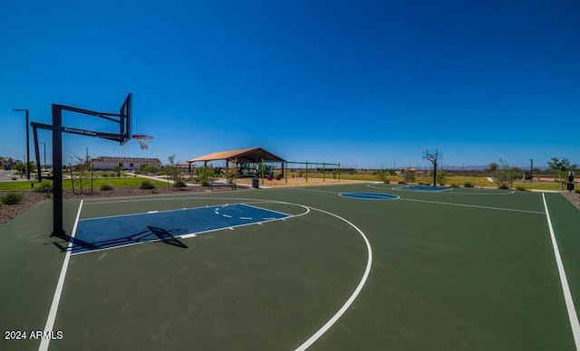 view of basketball court