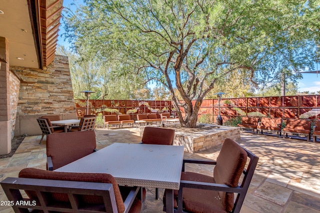 view of patio with outdoor lounge area