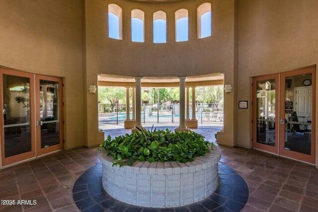 interior space featuring french doors