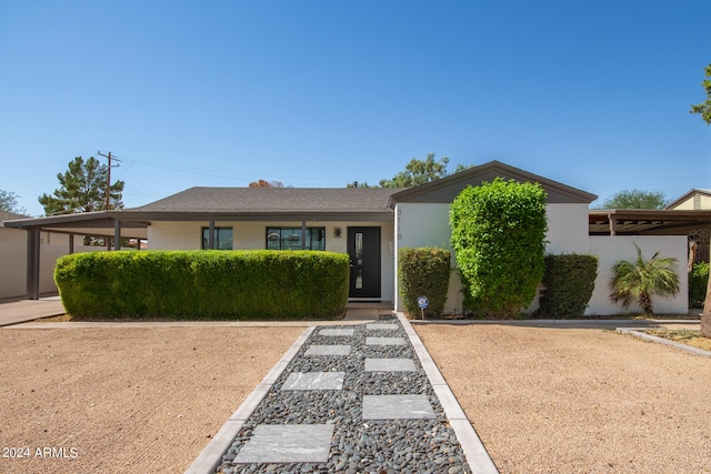 view of front of home