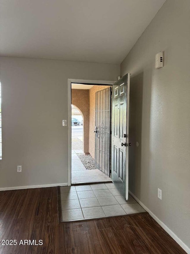 foyer entrance featuring light hardwood / wood-style flooring