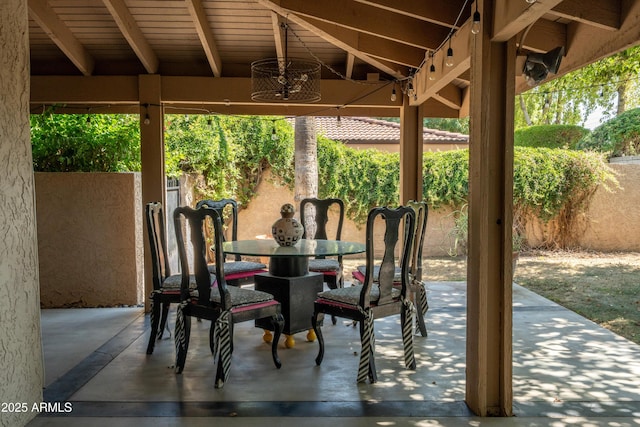 4525 N 66th St Unit 112, Scottsdale, AZ 85251 - fenced backyard with outdoor dining space and a patio
