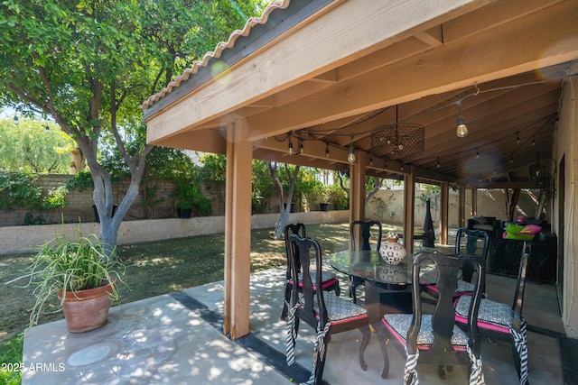 4525 N 66th St Unit 112, Scottsdale, AZ 85251 - fenced backyard with a patio area and outdoor dining space