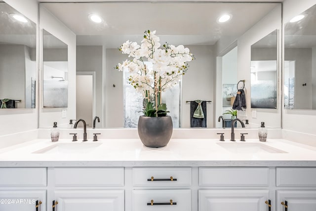 bathroom featuring vanity