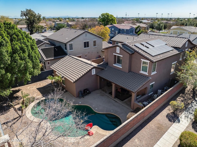 birds eye view of property featuring a residential view