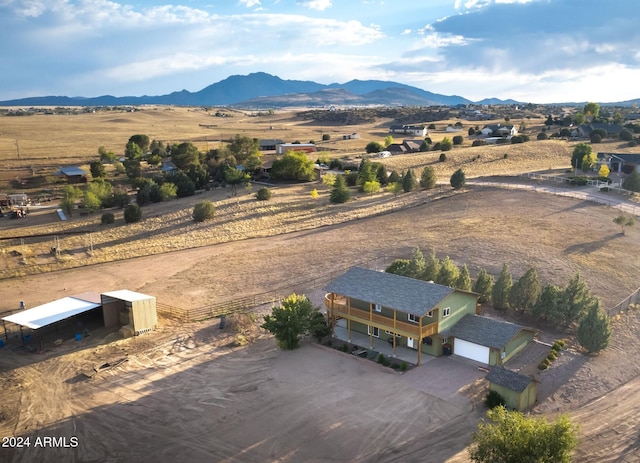 bird's eye view featuring a mountain view