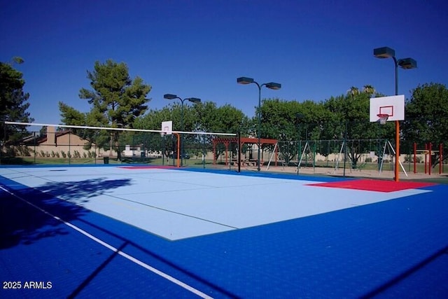 view of sport court