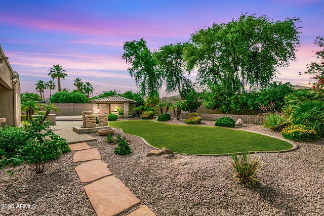 13204 W Palo Verde Dr, Litchfield Park, AZ 85340 - view of yard with a gazebo