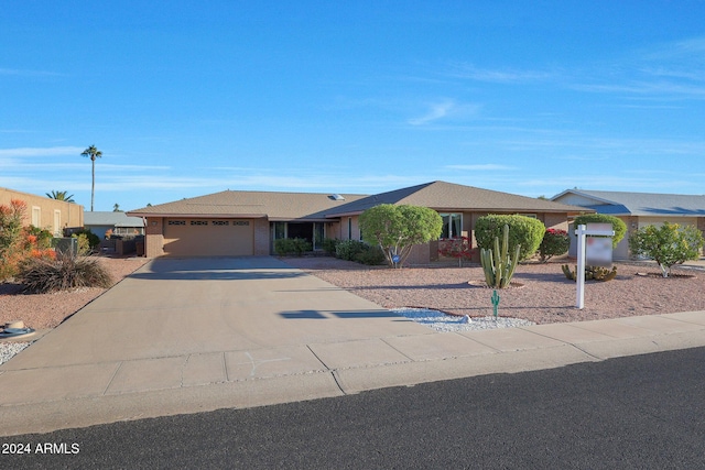 ranch-style house with a garage