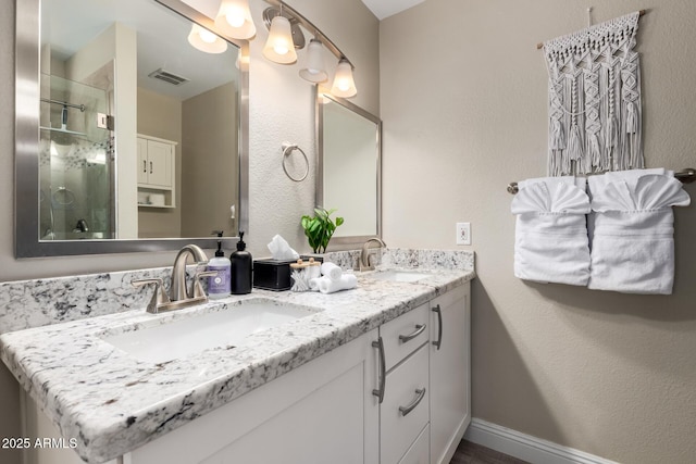 4316 E Janice Way, Phoenix, AZ 85032 - full bathroom with a shower stall and double vanity