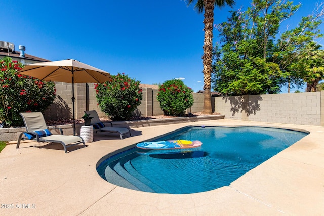 4316 E Janice Way, Phoenix, AZ 85032 - view of pool with a fenced backyard and a patio