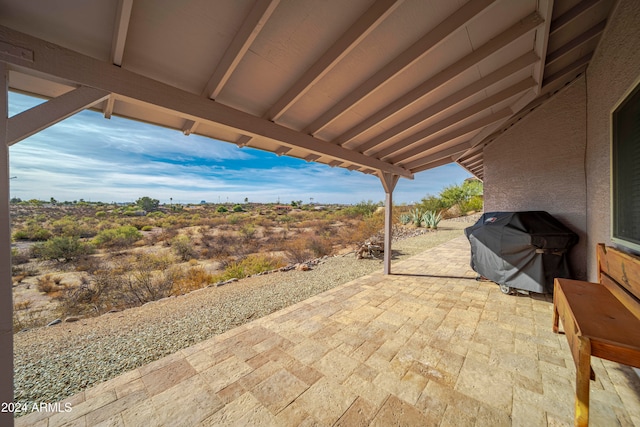 view of patio with grilling area