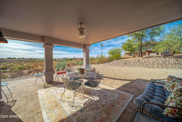 view of patio / terrace with outdoor lounge area