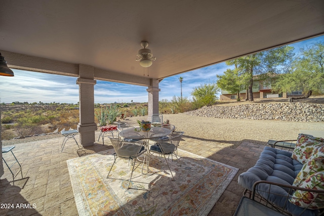 360 Bonita Dr, Wickenburg, AZ 85390 - view of patio with outdoor dining space