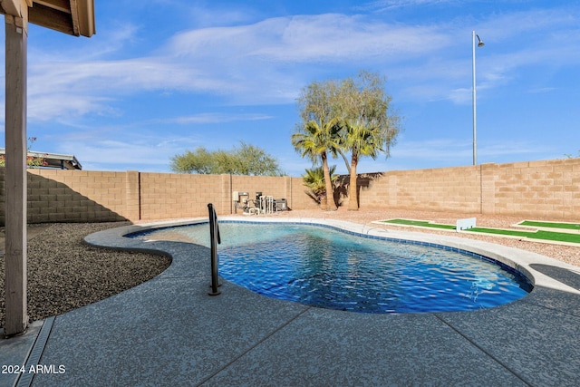 view of pool