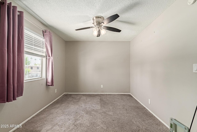 7126 N 19th Ave Unit 152, Phoenix, AZ 85021 - carpeted empty room with a ceiling fan and a textured ceiling