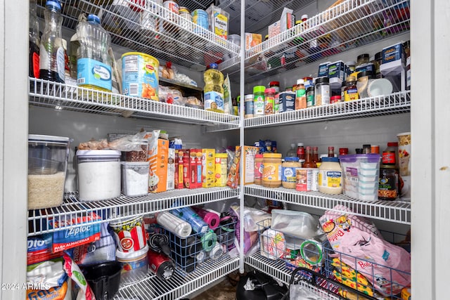 view of pantry