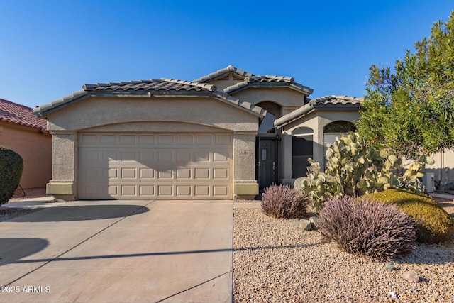 view of front of house featuring a garage