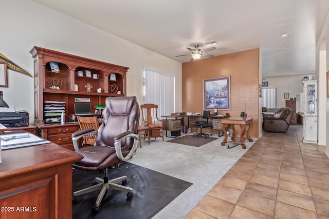 839 E Leo Pl, Chandler, AZ 85249 - office space featuring ceiling fan and light tile patterned flooring