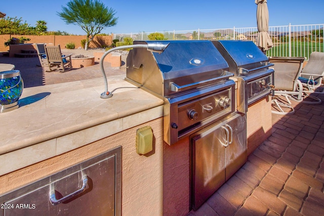 view of patio / terrace featuring area for grilling