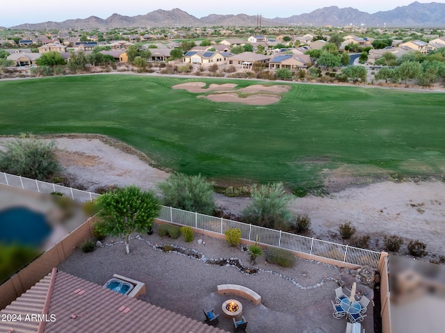 view of home's community with a mountain view