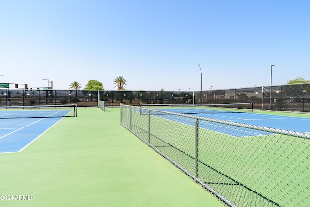 view of sport court