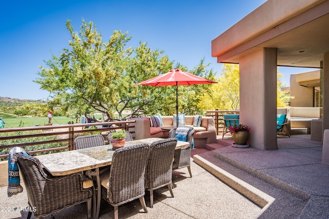 view of patio / terrace with outdoor lounge area