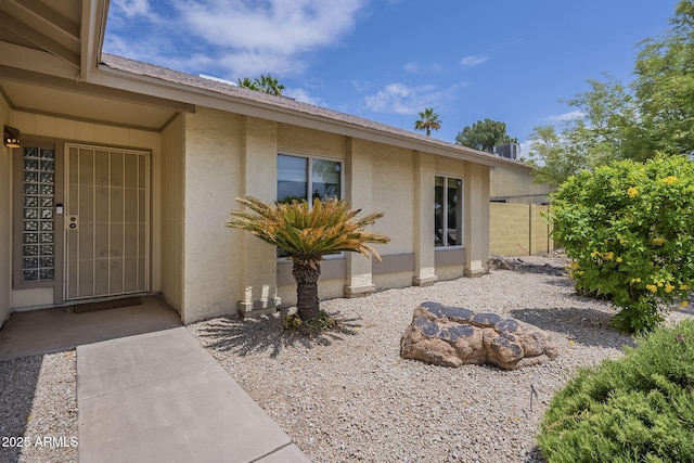 5330 E Tierra Buena Ln, Scottsdale, AZ 85254 - property entrance featuring stucco siding and fence
