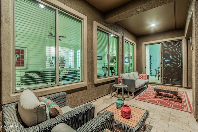 582 W Stirrup Ln, San Tan Valley, AZ 85143 - exterior space with an outdoor living space