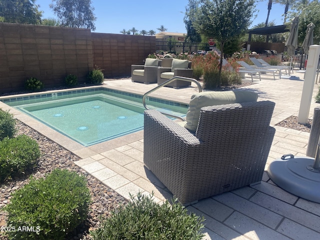 1153 W Diamondback Dr, Chandler, AZ 85286 - view of pool with a patio area, a fenced backyard, and a swimming pool