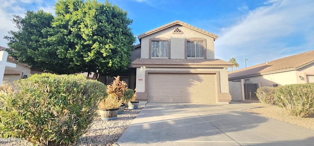 view of front of home featuring a garage