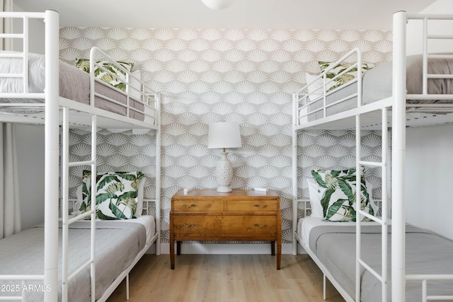 bedroom featuring wood-type flooring