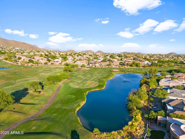 3946 N Pinnacle Hills Cir, Mesa, AZ 85207 - aerial perspective of suburban area with a water and mountain view and a local golf course