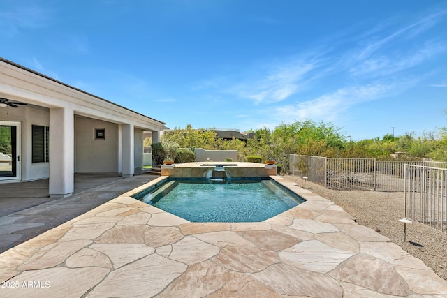 3946 N Pinnacle Hills Cir, Mesa, AZ 85207 - view of pool with a patio and a pool with connected hot tub