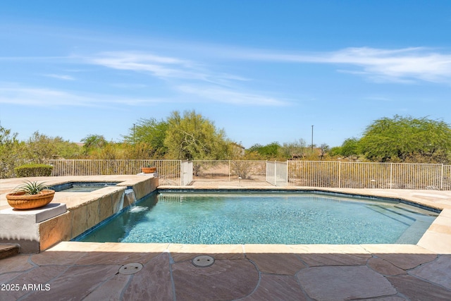 3946 N Pinnacle Hills Cir, Mesa, AZ 85207 - view of pool featuring a pool with connected hot tub