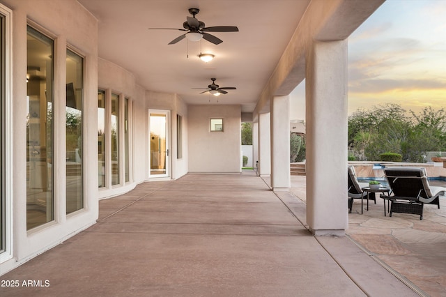 3946 N Pinnacle Hills Cir, Mesa, AZ 85207 - view of patio with ceiling fan