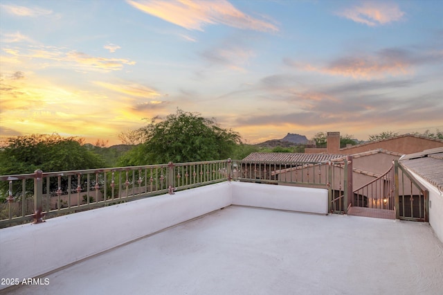 3946 N Pinnacle Hills Cir, Mesa, AZ 85207 - view of patio terrace at dusk