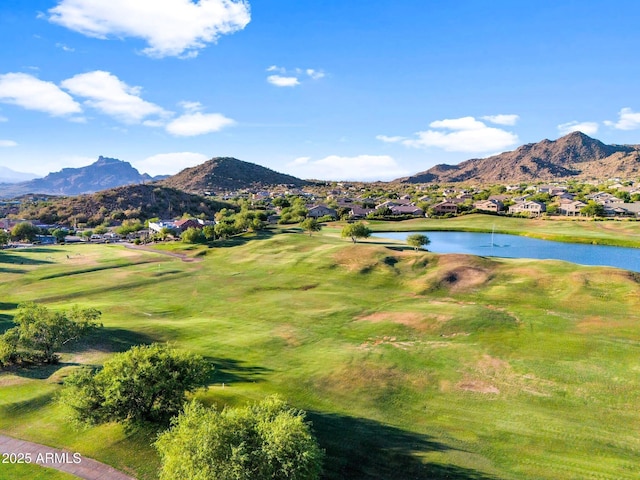 3946 N Pinnacle Hills Cir, Mesa, AZ 85207 - surrounding community with a water and mountain view, a residential view, and golf course view
