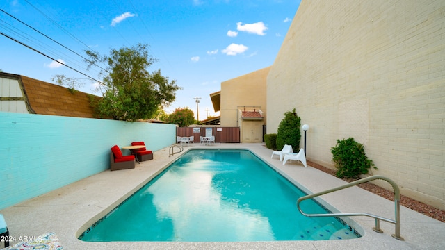 view of pool with a patio