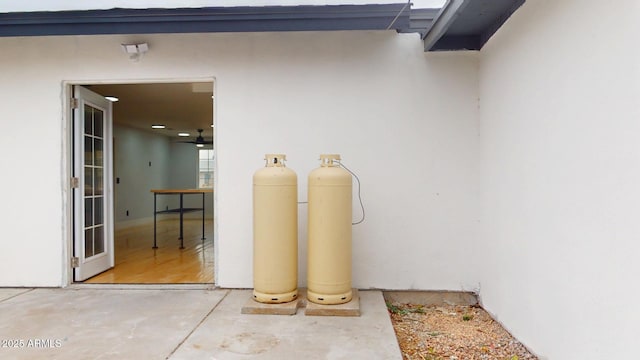 doorway to property featuring a patio area