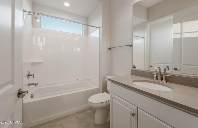 26696 W Siesta Ln, Buckeye, AZ 85396 - full bathroom featuring  shower combination, toilet, and vanity