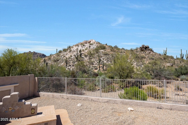 view of mountain feature